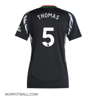 Billige Fotballdrakt Arsenal Thomas Partey #5 Replika Bortedrakt Dame 2024-25 Kortermet
